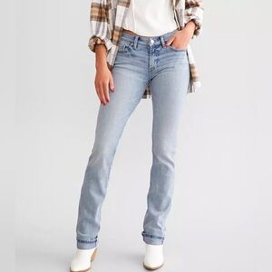 BKE Stella Mid Rise Straight Denim Jeans size 29 *32 Long